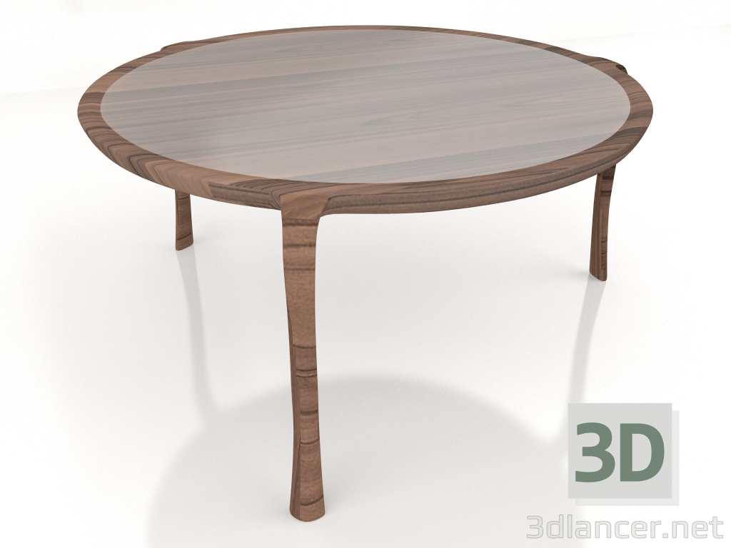 3d model Mesa de comedor Whity tondo - vista previa