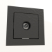 3d model TV socket (hammer black) - preview