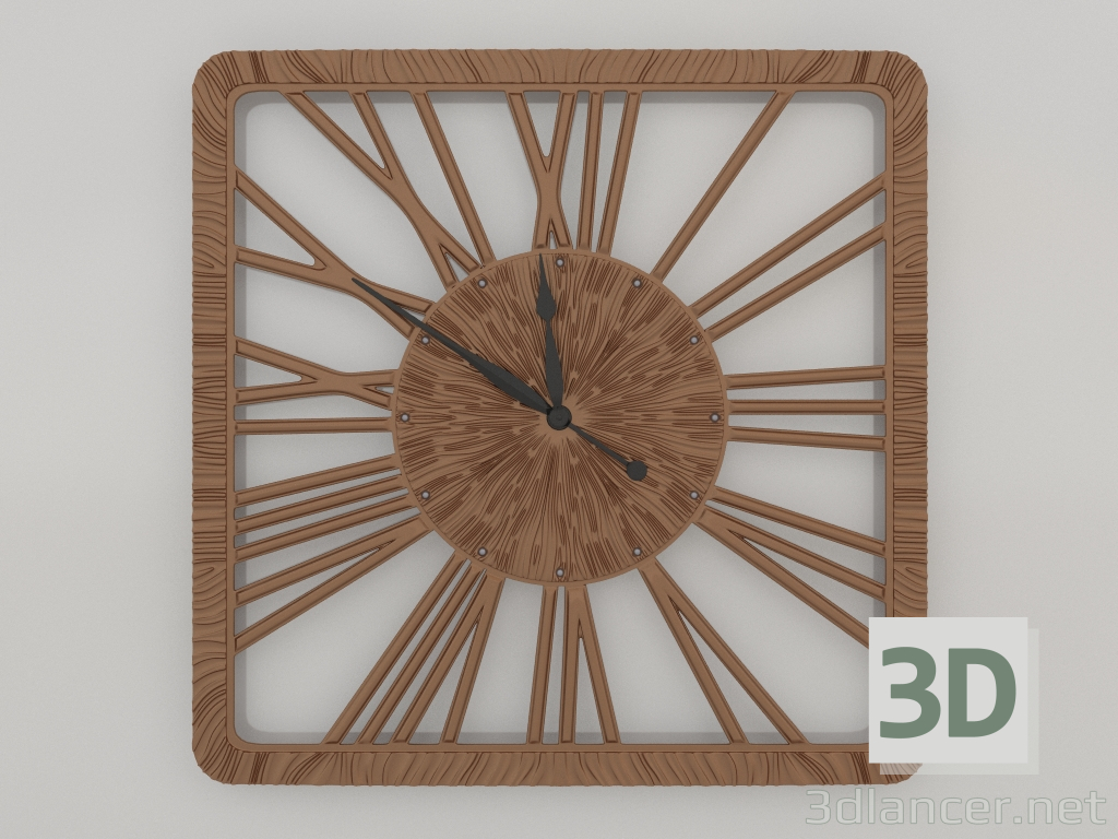 3d model Wall clock TWINKLE NEW (bronze) - preview