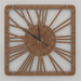 3d model Reloj de pared TWINKLE NEW (bronce) - vista previa