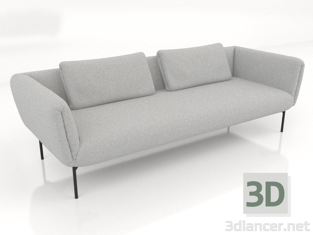 3d model 3-seater sofa (option 1) - preview