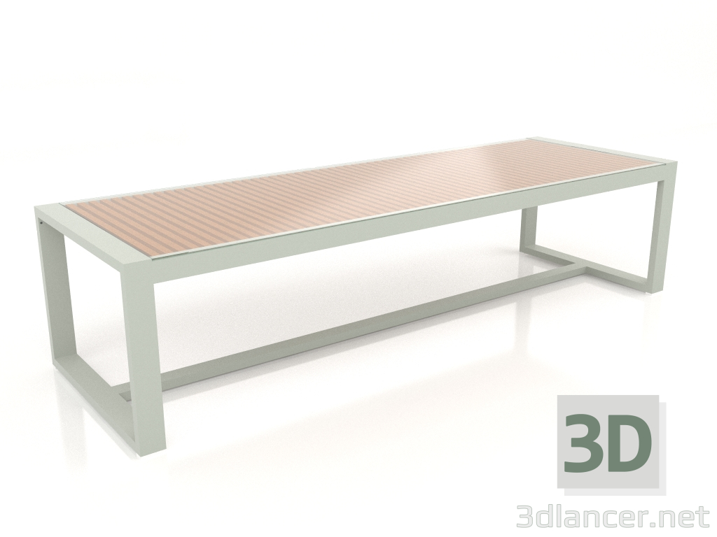 3d model Dining table with glass top 307 (Cement gray) - preview