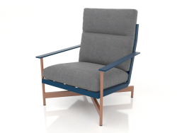 Fauteuil club (Gris bleu)