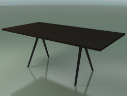 Table rectangulaire 5433 (H 74 - 100x200 cm, pieds 150 °, plaqué L21 wengé, V44)