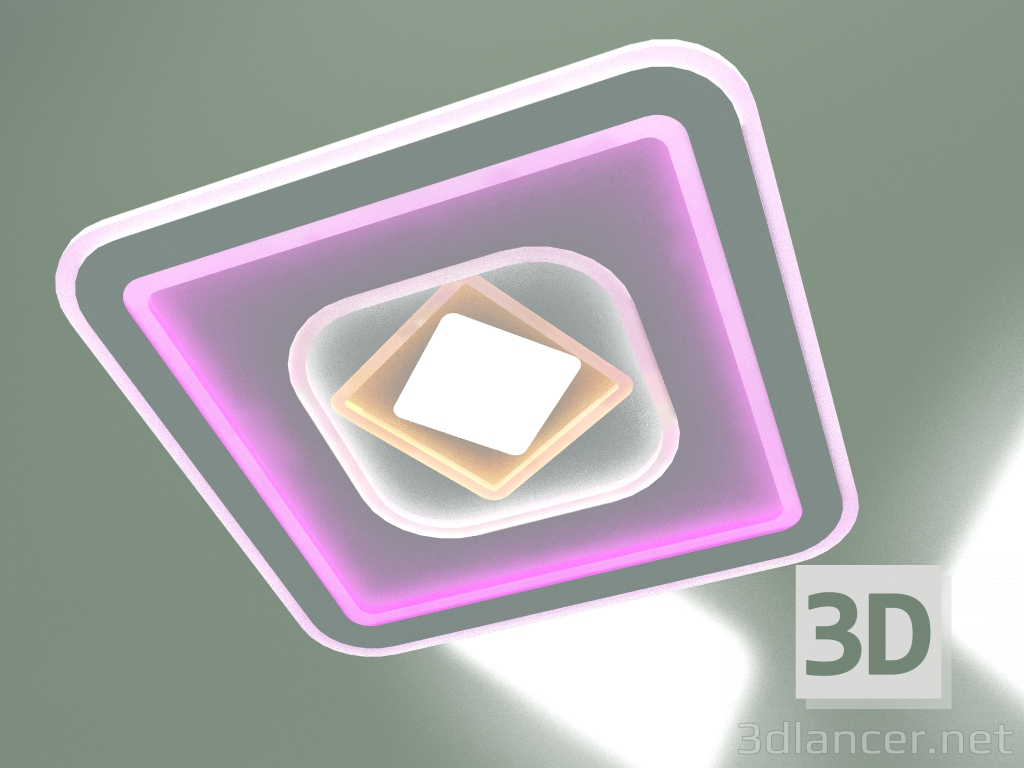 modello 3D Lampada da soffitto a LED Coloris 90215-1 - anteprima