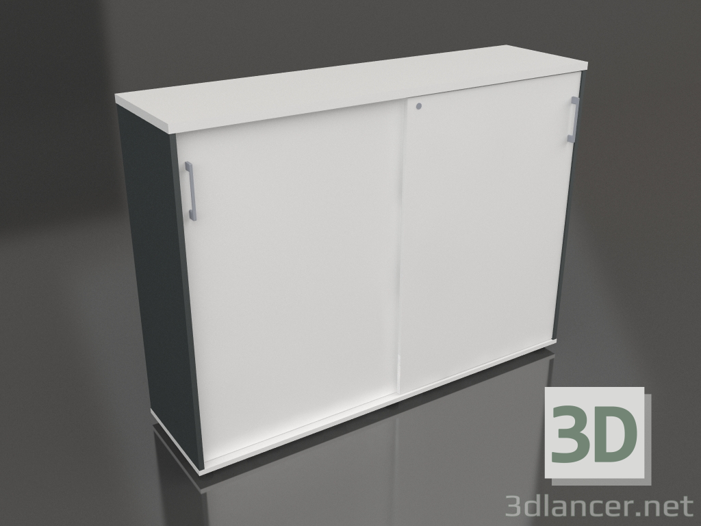 3D Modell Kleiderschrank mit Schiebetüren Standard MEA3P16 (1610x432x1189) - Vorschau