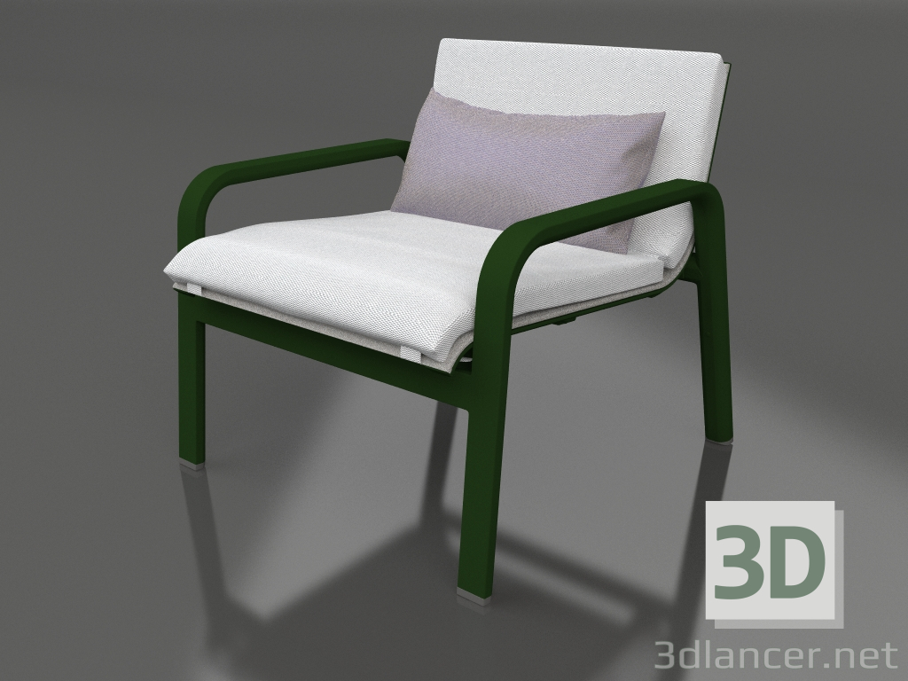 modèle 3D Fauteuil (Vert bouteille) - preview