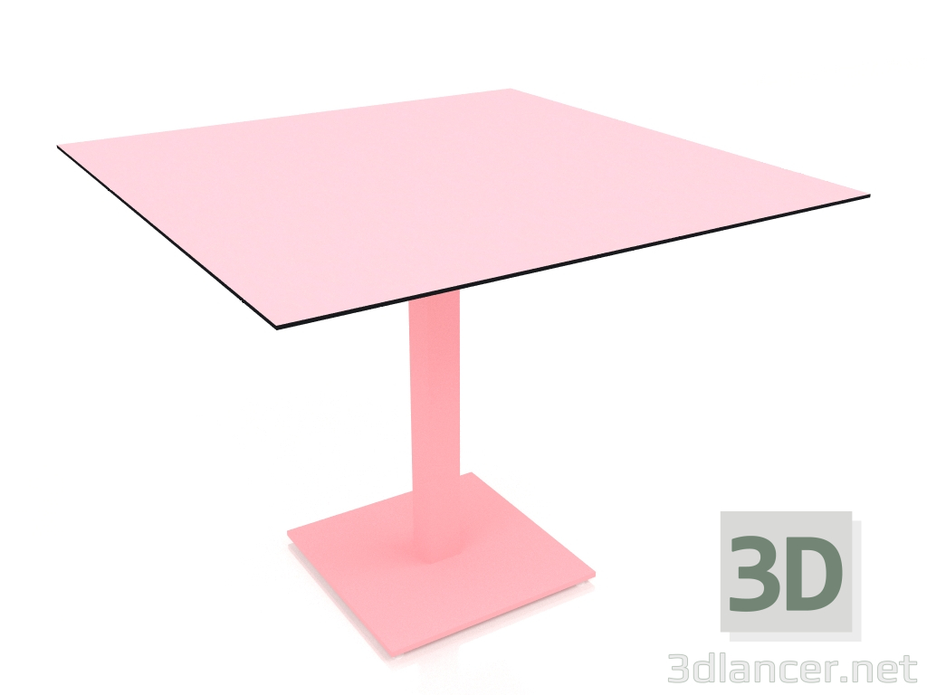 3D modeli Sütun Ayaklı Yemek Masası 90x90 (Pembe) - önizleme