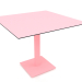 3d model Mesa de comedor con pata de columna 90x90 (Rosa) - vista previa