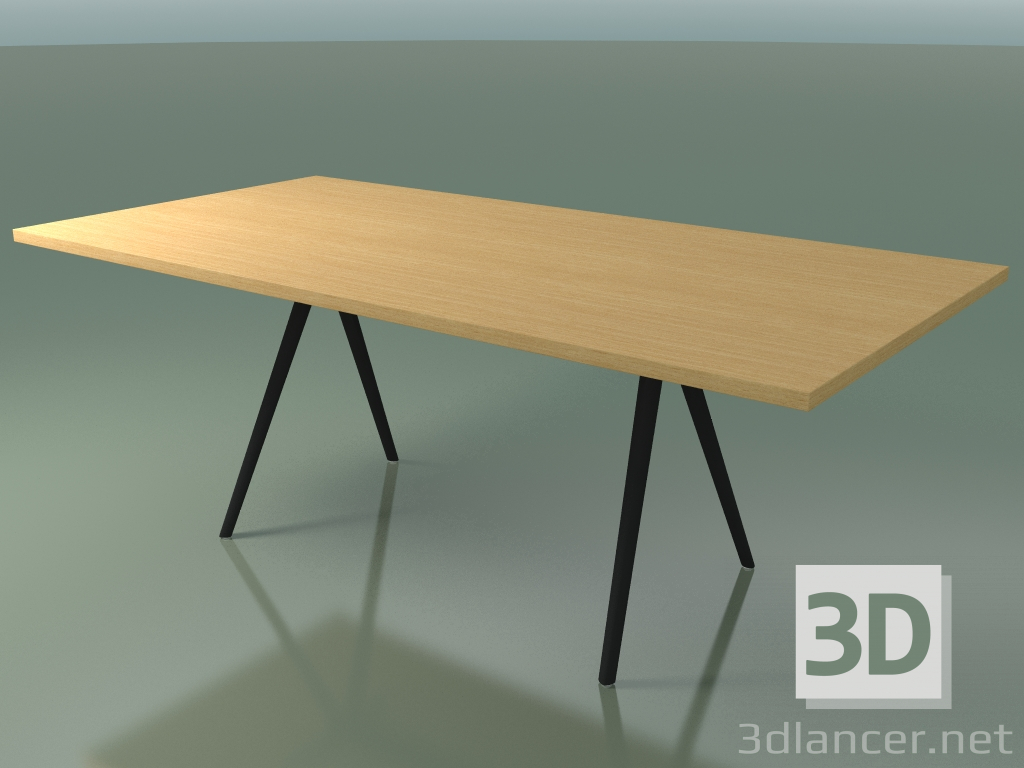 Modelo 3d Mesa retangular 5433 (H 74 - 100x200 cm, pés 150 °, carvalho natural folheado L22, V44) - preview