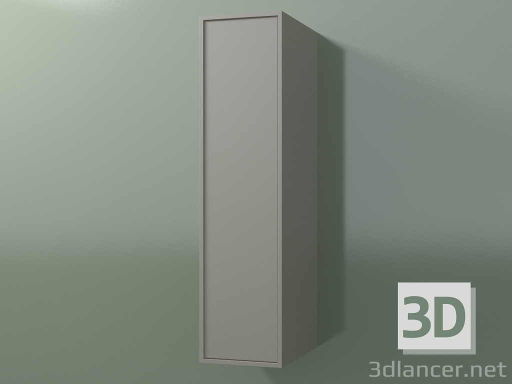 modello 3D Pensile con 1 anta (8BUACDD01, 8BUACDS01, Clay C37, L 24, P 36, H 96 cm) - anteprima