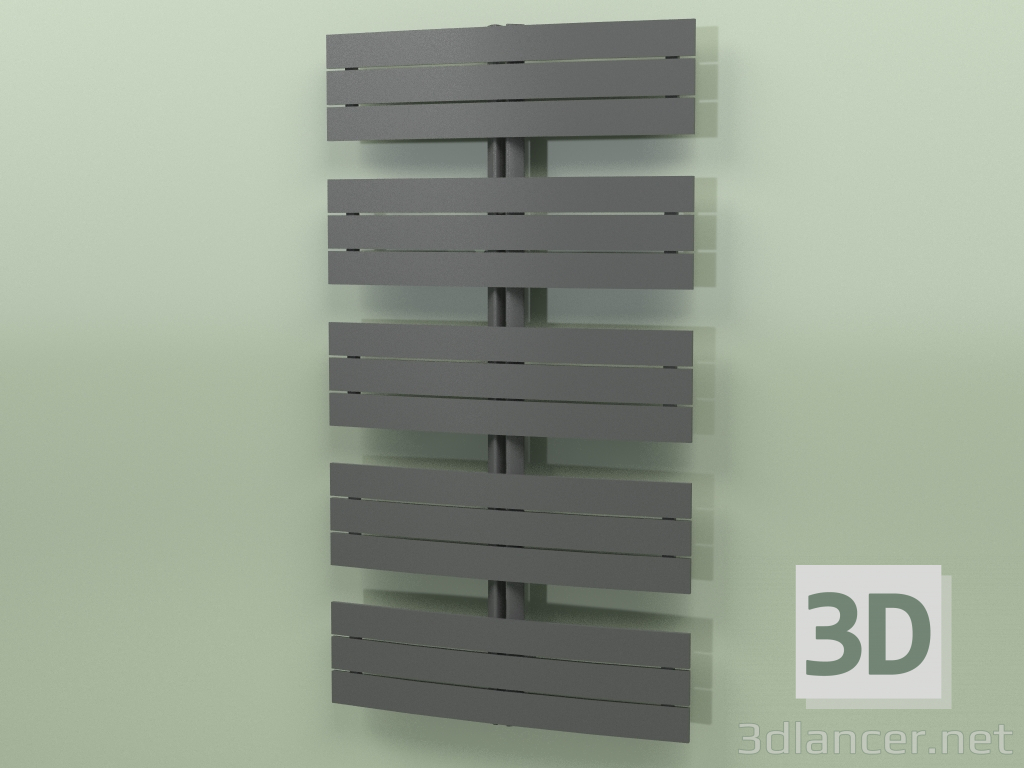 3d model Heated towel rail - Apolima (1430 x 800, RAL - 9005) - preview