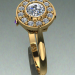 3d women's ring model buy - render