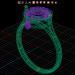 3d women's ring model buy - render