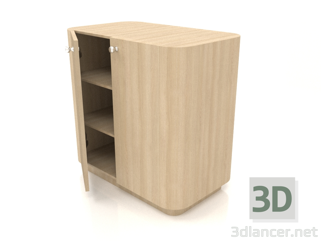 3d модель Тумба TM 031 (прочинена) (660x400x650, wood white) – превью