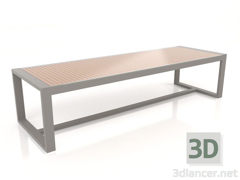 modèle 3D Table à manger avec plateau en verre 307 (gris quartz) - preview