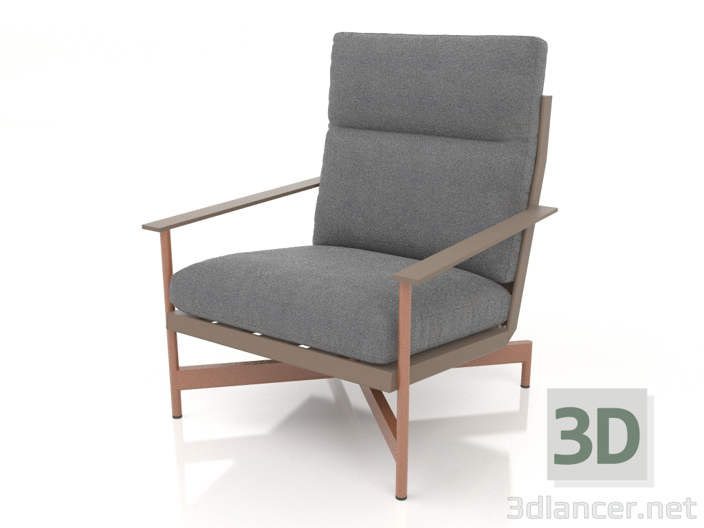 modèle 3D Fauteuil club (Bronze) - preview