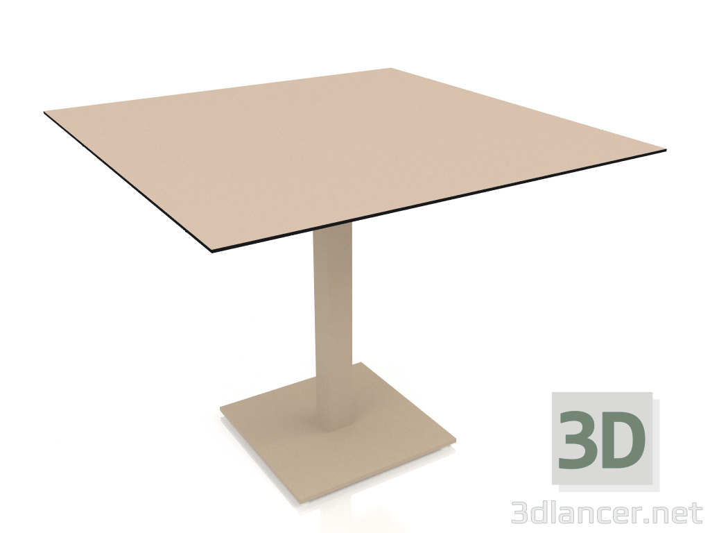 3d model Mesa de comedor sobre pata columna 90x90 (Arena) - vista previa