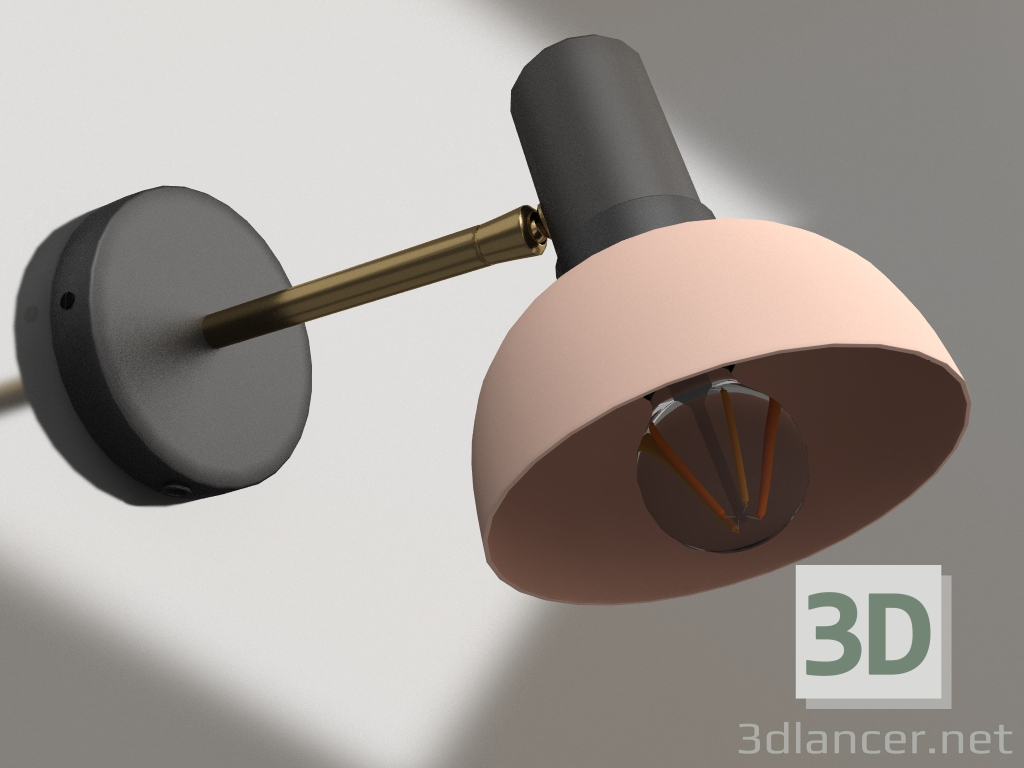 modello 3D Lampada da parete Charlie - anteprima