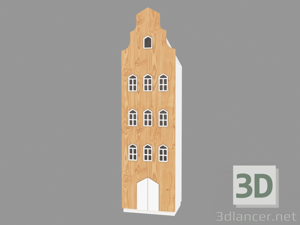 3d model Children's wardrobe BRUSSELS (010.002) - preview