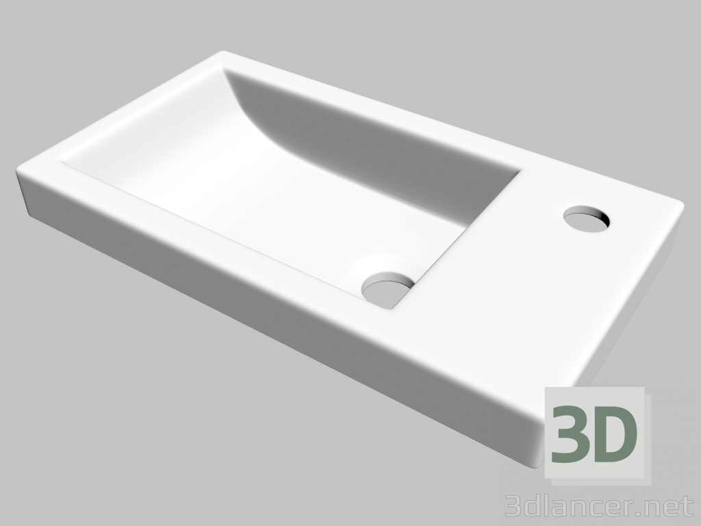 3D modeli Masa üstü Funkia (CDN 6U4M) içine monteli lavabo - önizleme