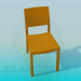 3d model Wooden chair - preview