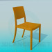 3d model Wooden chair - preview