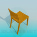 3d model Wooden chair - preview