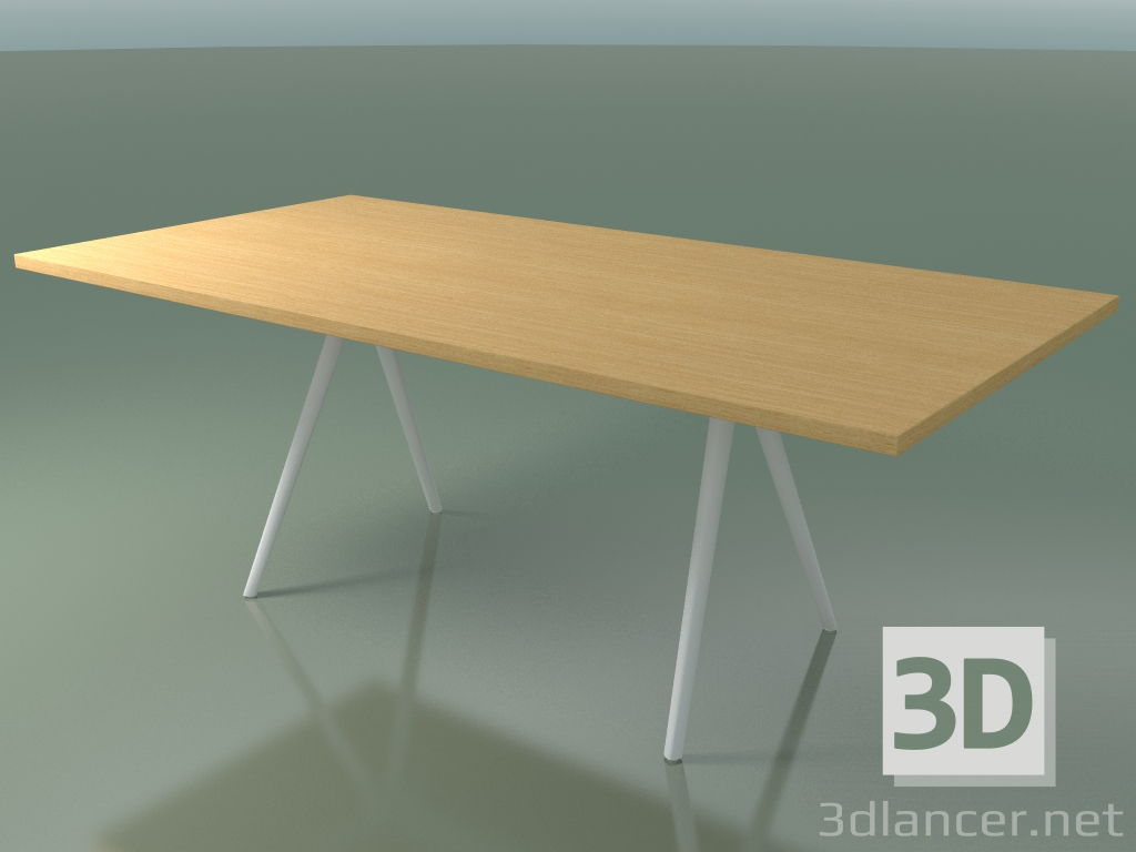 Modelo 3d Mesa retangular 5433 (H 74 - 100x200 cm, pés 150 °, carvalho natural folheado L22, V12) - preview