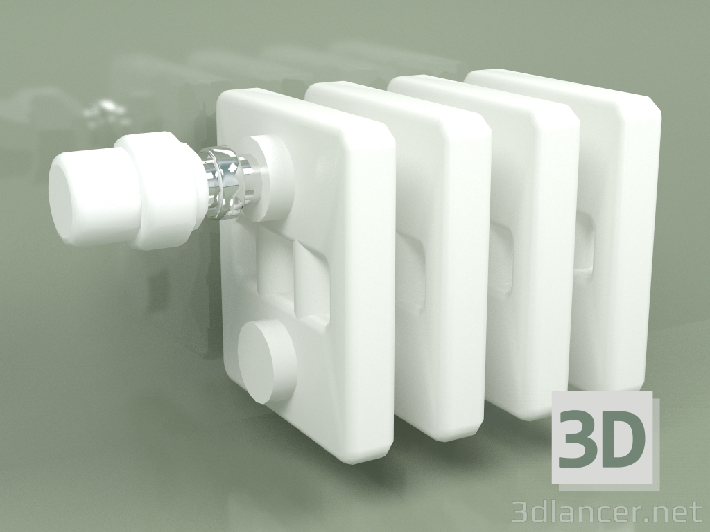 Modelo 3d Radiador Delta Laserline (DL4, H 155 mm, RAL - 9016) - preview