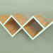 Modelo 3d Bookshelf Woo Shelf (ondas do mar) - preview