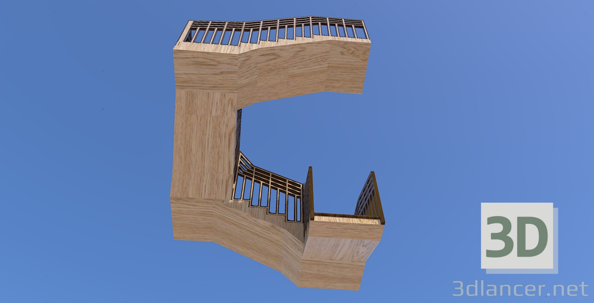 3d model Stairs - preview