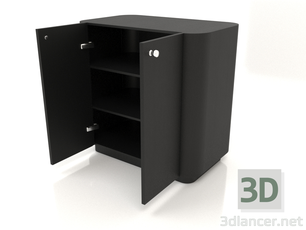 Modelo 3d Armário TM 031 (aberto) (660x400x650, madeira preta) - preview