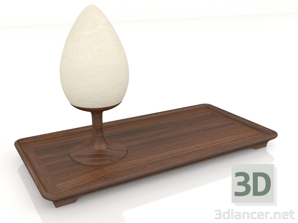 Modelo 3d Candeeiro de mesa Alberi di Toscana (cipreste rectangular) - preview