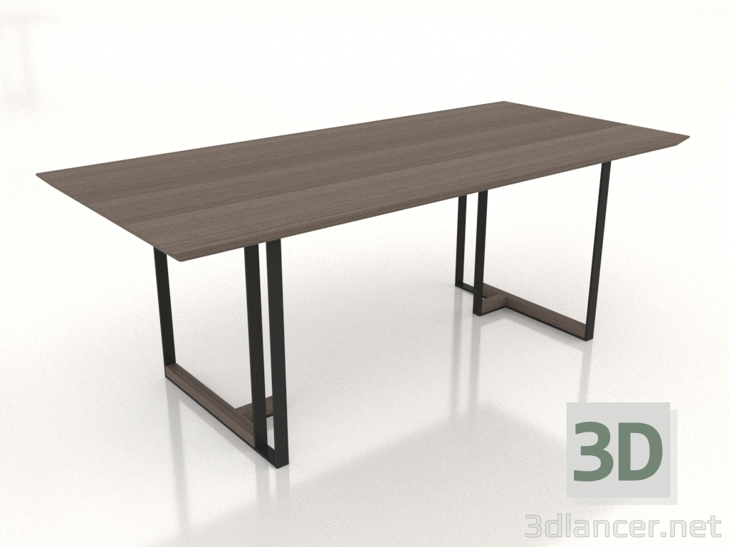 modèle 3D Table à manger 2000x900 Encre - preview