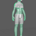 3d model Girl - preview