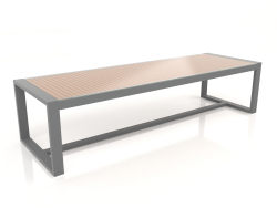 Table à manger avec plateau en verre 307 (Anthracite)