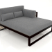 3d model XL modular sofa, section 2 right, high back (Black) - preview