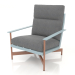 3d model Club chair (Blue gray) - preview