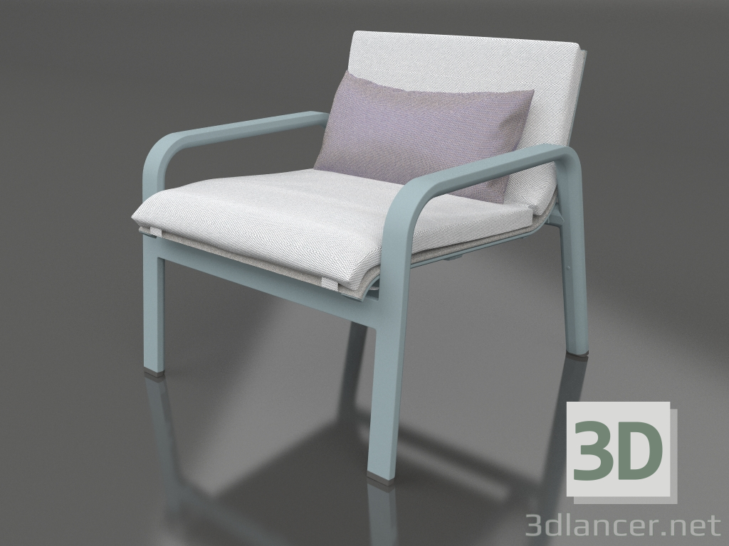 3d модель Кресло (Blue grey) – превью