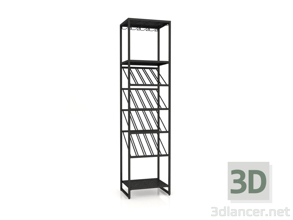 Modelo 3d Garrafeira Cantor S (Preto) - preview