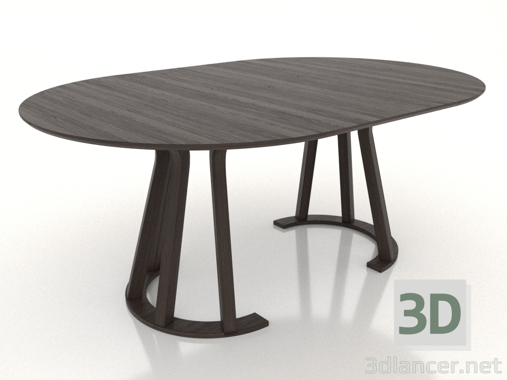 3d model Mesa de comedor TRANSFORM 1800x1200 mm (nogal fresno) - vista previa