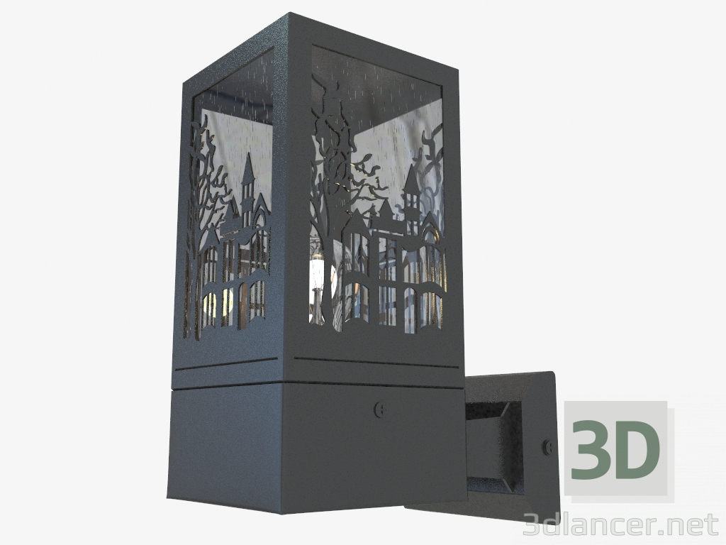 Modelo 3d Luminária de parede ao ar livre Fressi (4054 1W) - preview