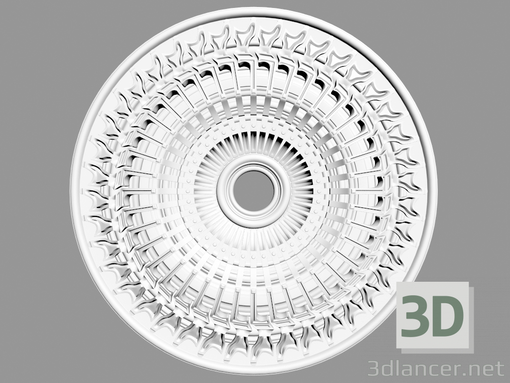 3d модель Розетка стельова (Р52) – превью