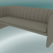 3D modeli Kanepe üçlü Loafer (SC26, H 75cm, 185x65cm, Kadife 13 Fildişi) - önizleme