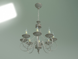 Lustre suspenso 22404-8 (branco com dourado)