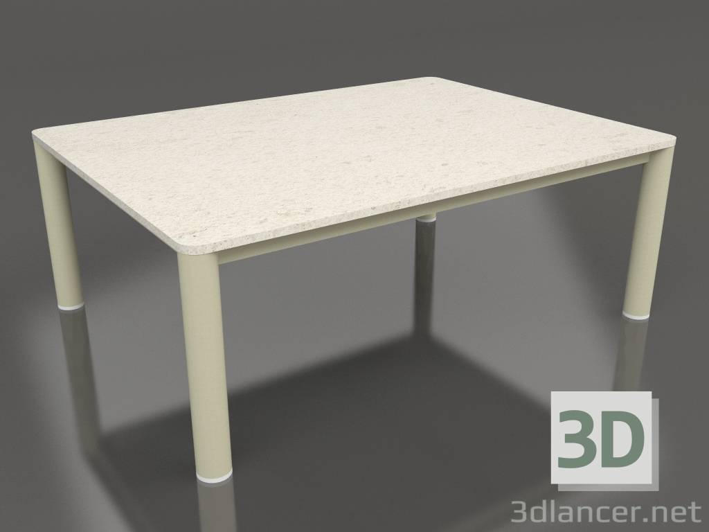 3d model Coffee table 70×94 (Gold, DEKTON Danae) - preview