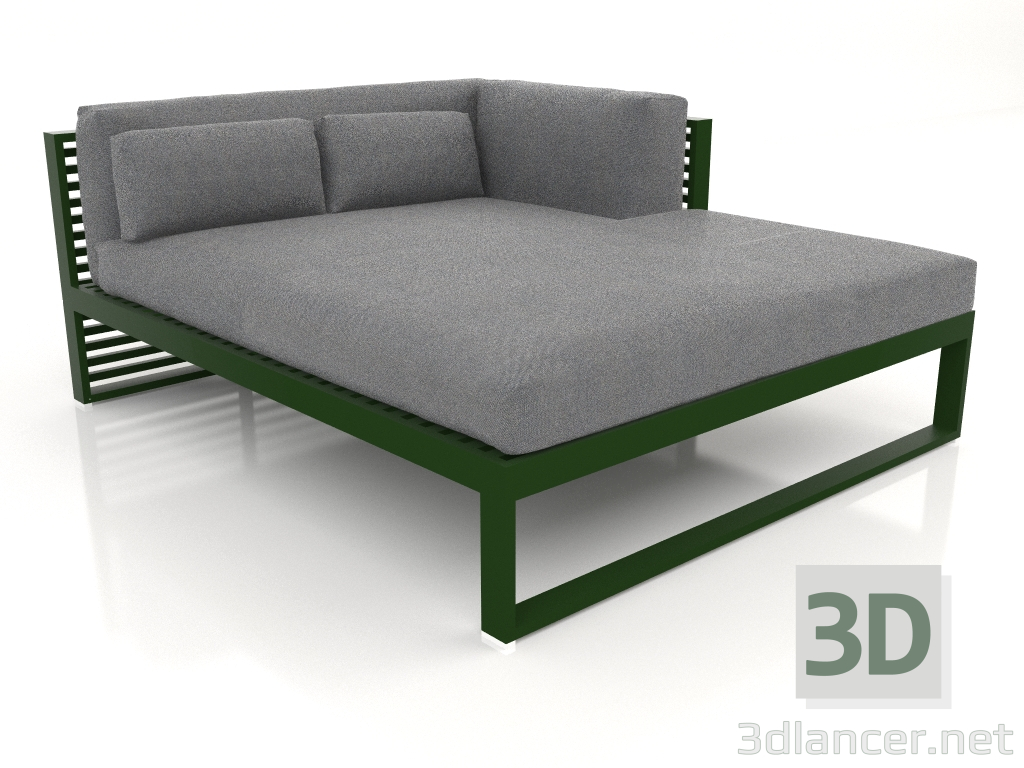 3d model Sofá modular XL sección 2 derecha (Verde botella) - vista previa