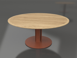 Table à manger Ø170 (Terre cuite, Bois Iroko)