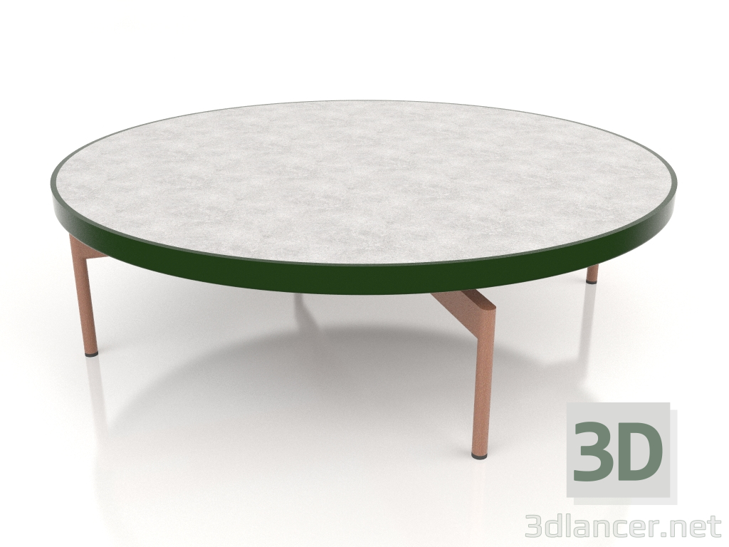 3d модель Стіл журнальний круглий Ø120 (Bottle green, DEKTON Kreta) – превью